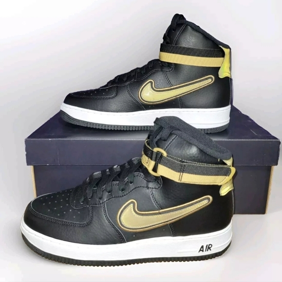 air force 1 high top black and yellow